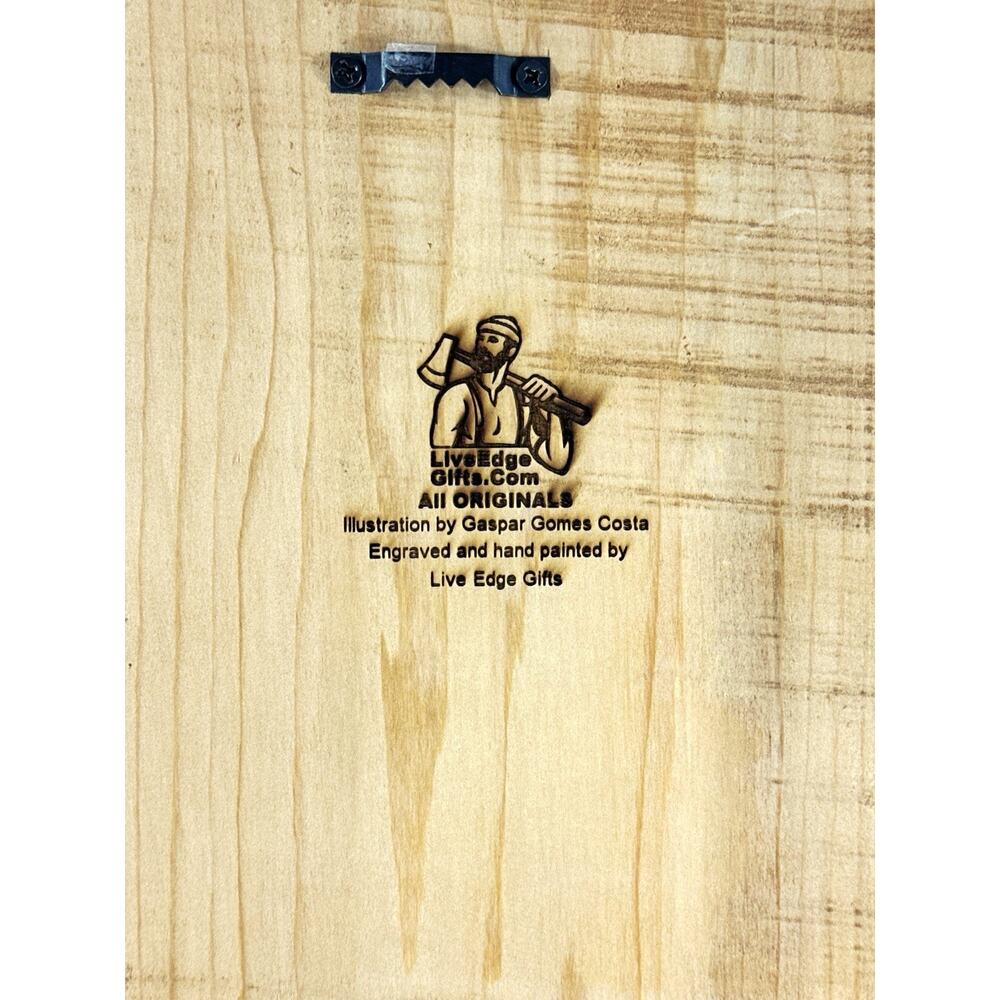 Live Edge Gifts Rustic Church Wood Wall Art Hand Painted Engraved Plaque 12” (B) - Picture 11 of 11